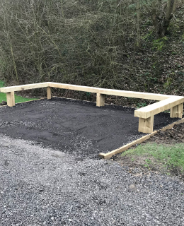 building seating area at goldthorpe embankment