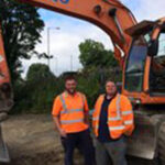 constructing the path at goldthorpe embankment