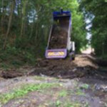 constructing the path at goldthorpe embankment