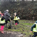 december 2018 children orchard planting at goldthorpe embankment