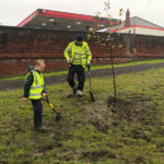 december 2018 children orchard planting at goldthorpe embankment