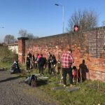 february 2019 schoolchildren hedge planting at goldthorpe embankment