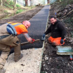 installing safety pathways at goldthorpe embankment