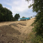 jakto truck creating mid way path at goldthorpe embankment