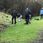 litter picking at goldthorpe embankment