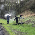 litter picking at goldthorpe embankment