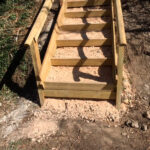 new wooden stairs installed at Goldthorpe Embankment