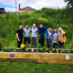 recovery steps and their large raised planter at goldthorpe embankment