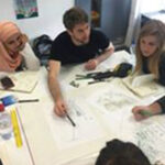 sheffield university students planning the project at goldthorpe embankment