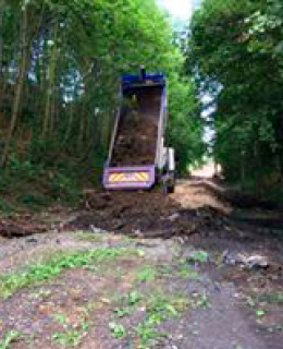 top soil helping to landscape goldthorpe embankment