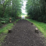 view up the site after tidying at goldthorpe embankment