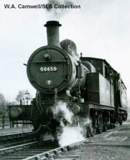 Period image of a steam train at Goldthorpe and Thurnscoe Halt